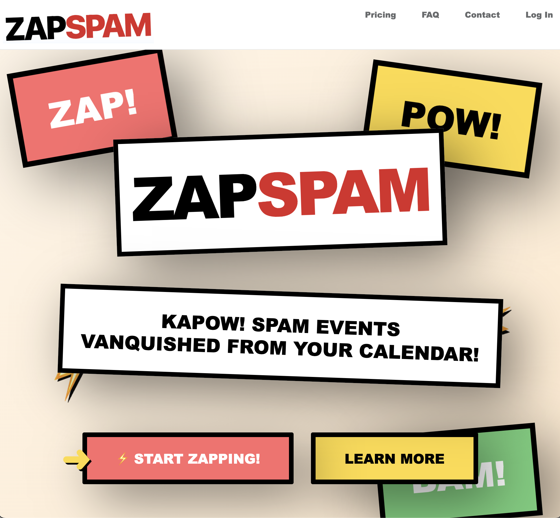 ZapSpam prevents Spam events from invading your Google Calendar